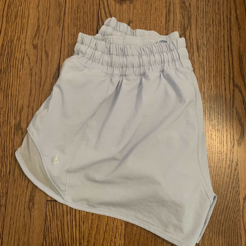 Light blue lululemon shorts